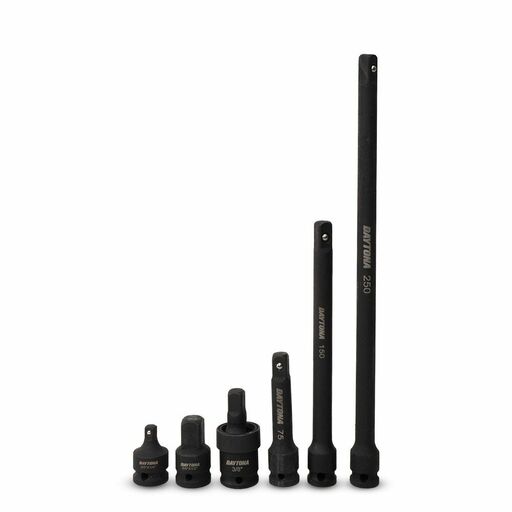Daytona D6IS38 6pce 3/8"Drive Industrial Impact 75-250mm Extension Bar & Universal Joint Adapter Set – image 5