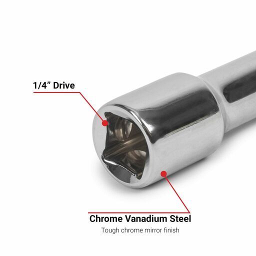 Daytona DWEH338 3pcs 3/8" Drive 75-250mm Wobble  Hex Nut End Extension Bar Set – image 4