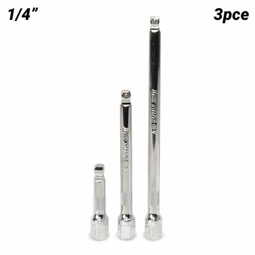 Daytona DWEH314 3pcs 1/4" Drive 50-250mm Wobble Extension Bar Set