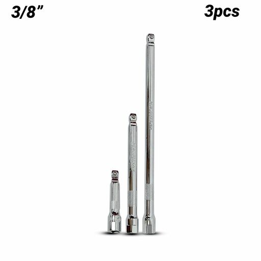 Daytona DWE3803 3pcs 3/8" Drive 75-250mm Wobble Extension Bar Set