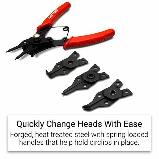 Daytona DCP14 4Pce Circlip plier Set/Ext With Interchangeable Heads – image 2