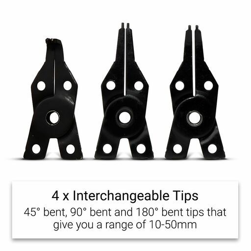 Daytona DCP14 4Pce Circlip plier Set/Ext With Interchangeable Heads – image 3
