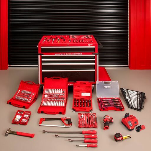 Milwaukee MTK238C36V3 238pce 36" Automotive Starter Toolkit in 5 Drawer Steel Tool Cabinet Trolley – image 8