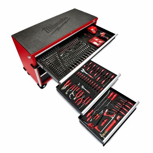 Milwaukee MTK238C56V3 238pce 56" Automotive Starter Toolkit with 10 Drawer Steel Tool Cabinet Trolley – image 4