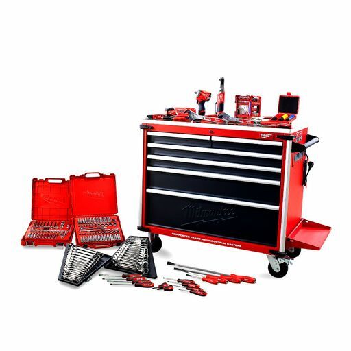 Milwaukee MTK218A1V3 218pce Automotive Starter Toolkit with 6 Drawer Work Bench
