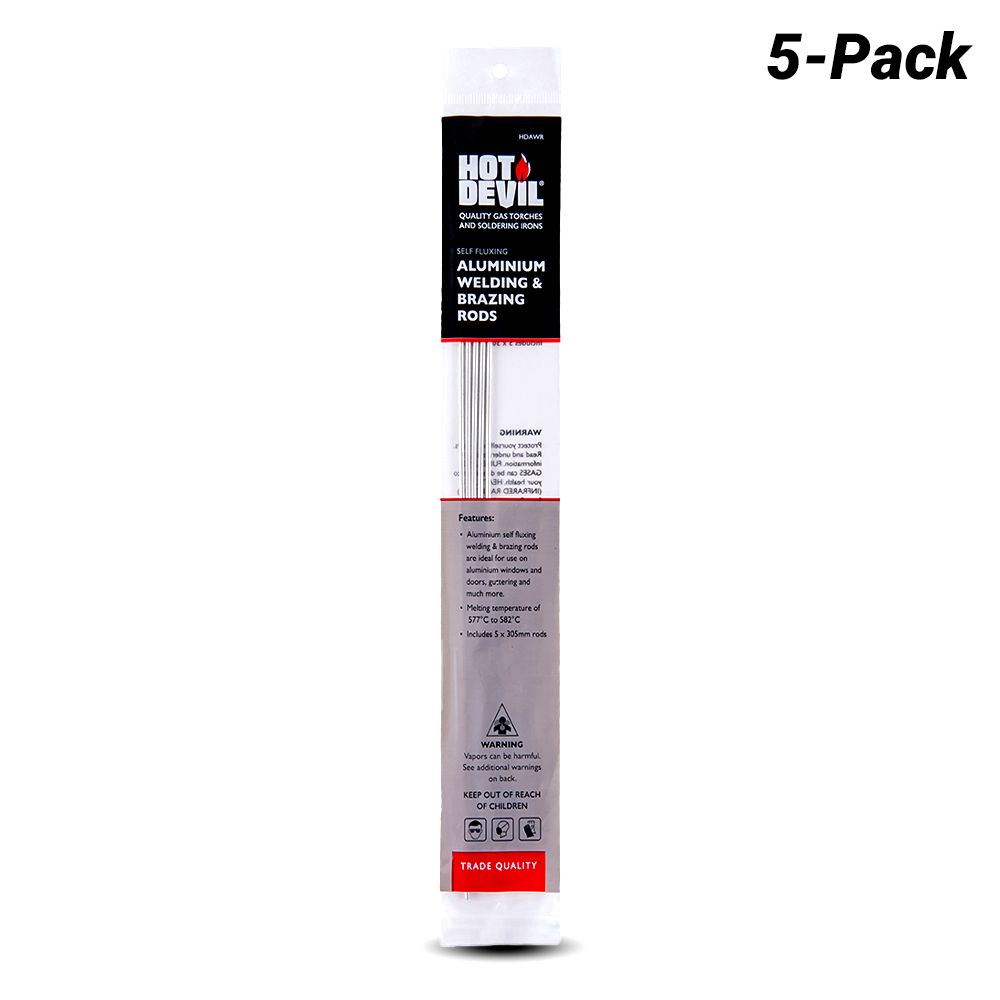 Hot Devil HDAWR 5-Pack Aluminium Welding & Brazing Rods – image 1