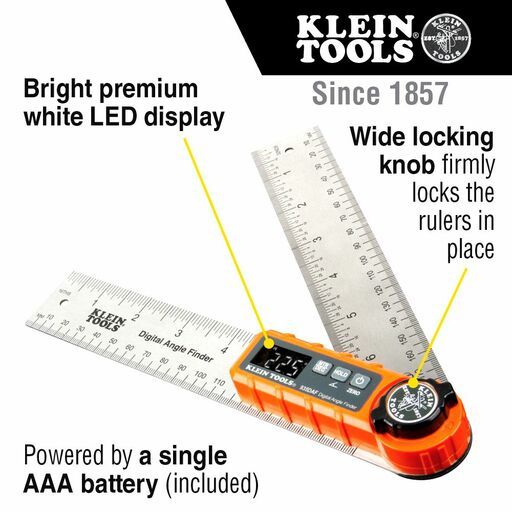 Klein A-935DAF Digital 3-In-1 Angle Finder With Readout / Calculator – image 5