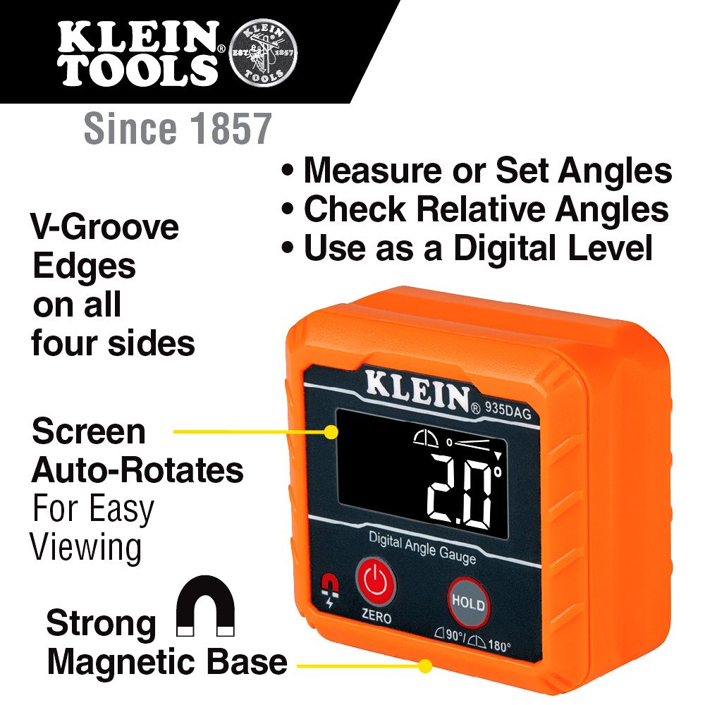 Klein A-935DAG Digital Angle Gauge and Level – image 4
