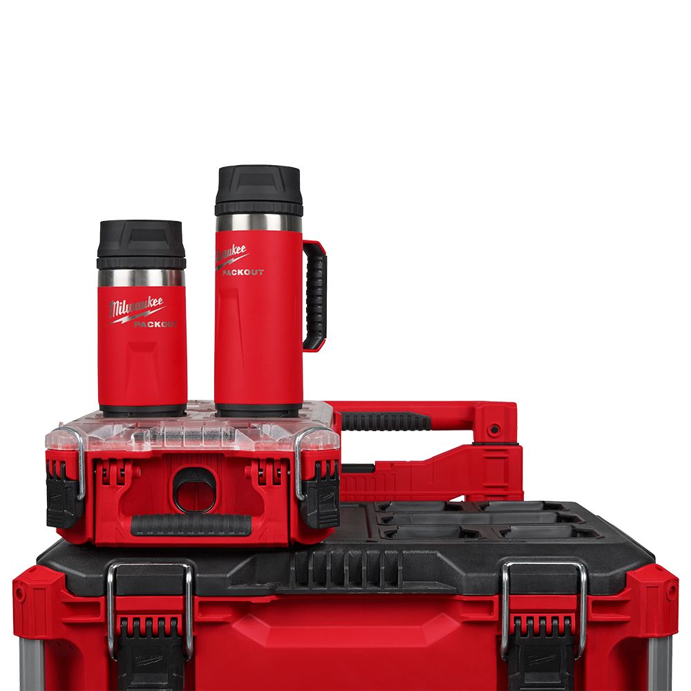 Milwaukee 48228391R PACKOUT 354ml (12oz) Sip Lid Red Bottle – image 2