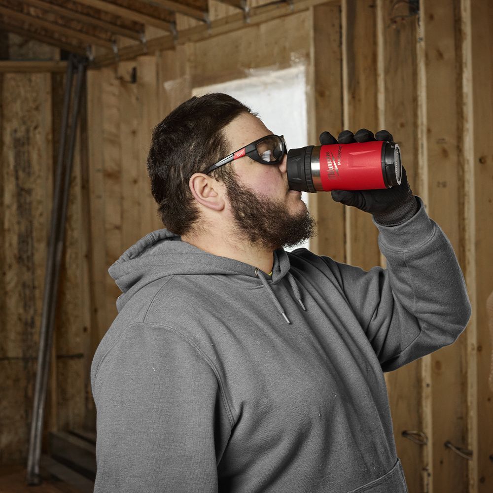 Milwaukee 48228391R PACKOUT 354ml (12oz) Sip Lid Red Bottle – image 3