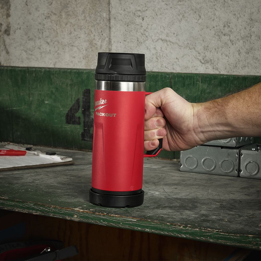 Milwaukee 48228394R PACKOUT 532ml (18oz) Sip Lid Red Mug – image 5