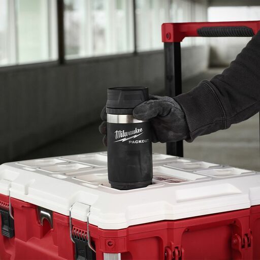 Milwaukee 48228391B PACKOUT 354ml (12oz) Sip Lid Black Bottle – image 3