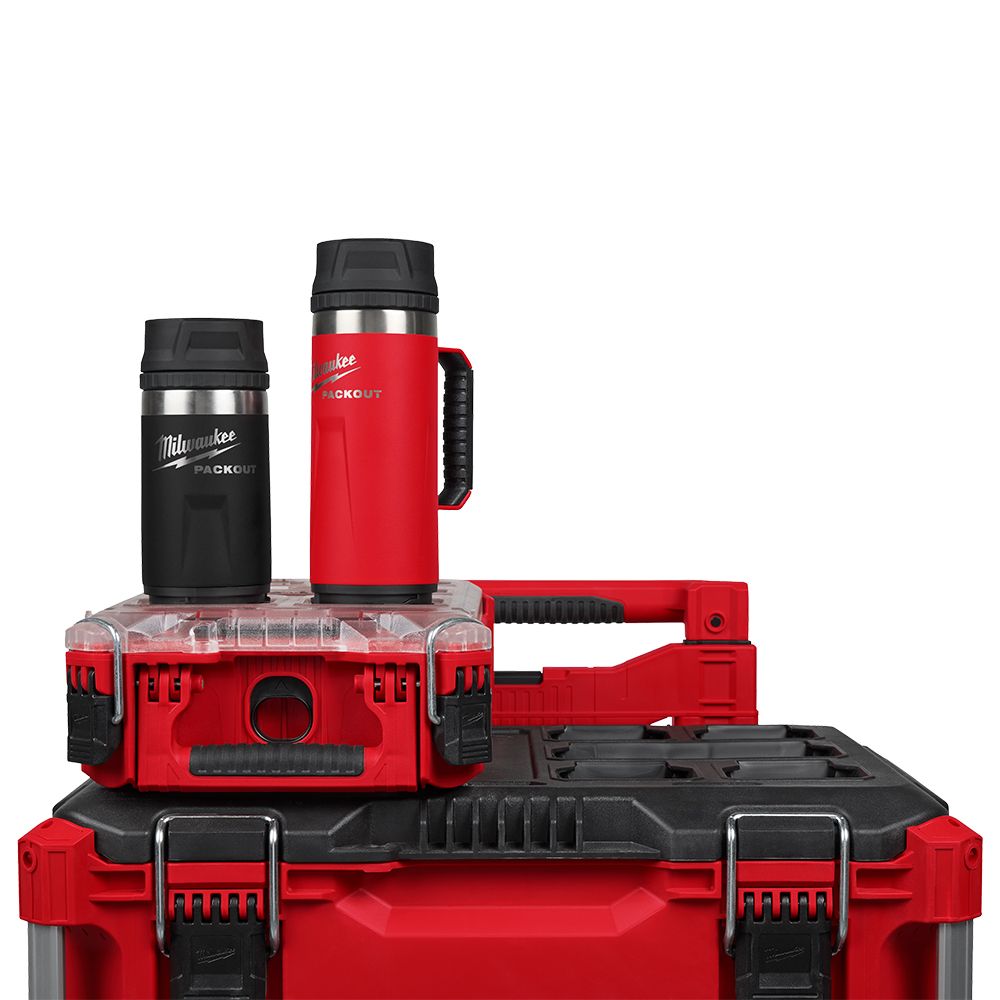 Milwaukee 48228391B PACKOUT 354ml (12oz) Sip Lid Black Bottle – image 6