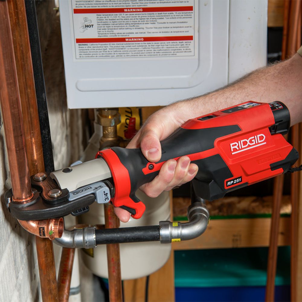 Ridgid RP251 (78818) 12V 2.5Ah 24kN Press Tool Combo Kit