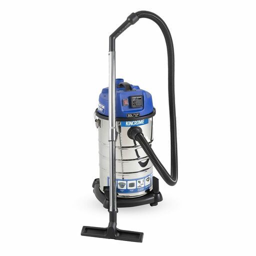 Kincrome KP703 1250W 30L Wet & Dry Garage Vacuum