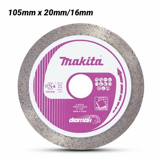 Makita D-80204 105mm x 20mm/16mm DIAMAK Continuo9us Rim Diamond Blade