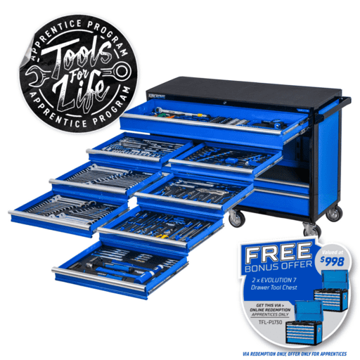 Kincrome P1730 493pce 13 Drawer (53") EVOLUTION Trolley Tool Kit