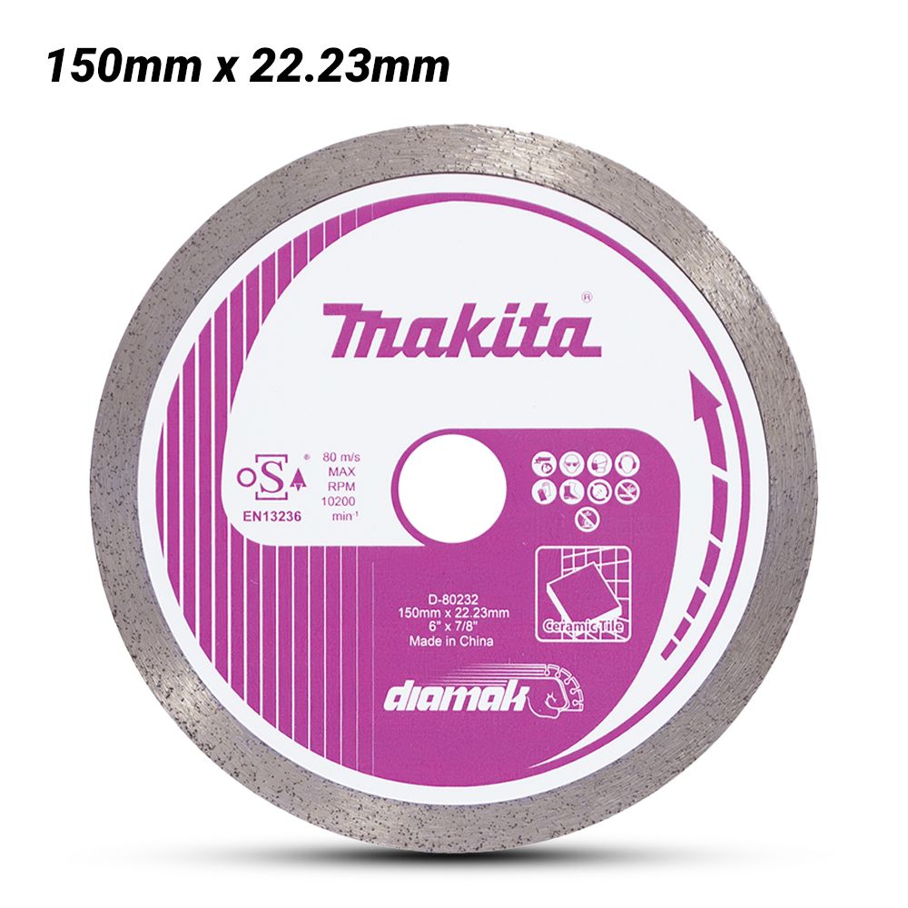 Makita D-80232 150mm x 22.23mm DIAMAK Continuo9us Rim Diamond Blade – image 1