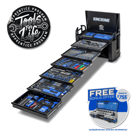 Kincrome P1830 452pce 6 Drawer (39") Black OFF-ROAD Field Service Tool Kit