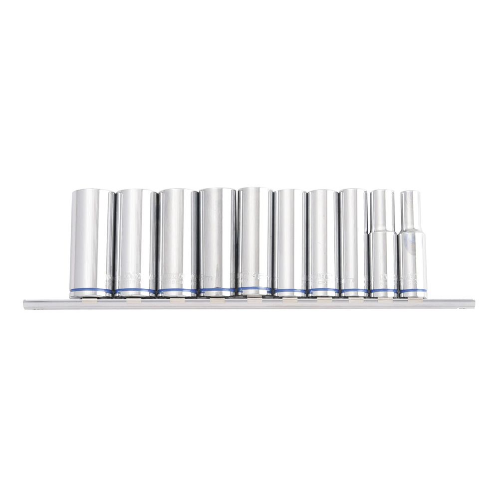 Kincrome K2178 10pce 3/8" Drive Metric Deep Socket Rail Set – image 1