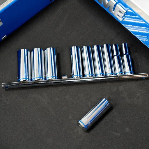 Kincrome K2178 10pce 3/8" Drive Metric Deep Socket Rail Set – image 2