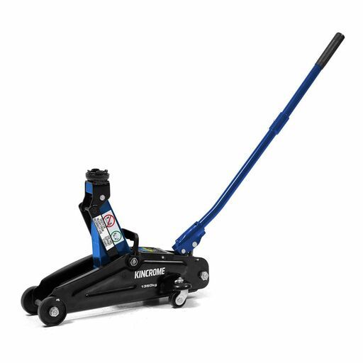Kincrome K12060 + K12070 1350kg Hydraulic Trolley Jack + Pin Jack Stand Pair – image 3