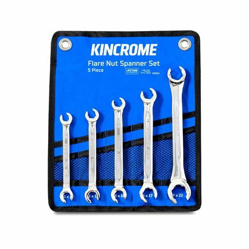 Kincrome K3061 5pce Metric Flare Nut Spanner Set