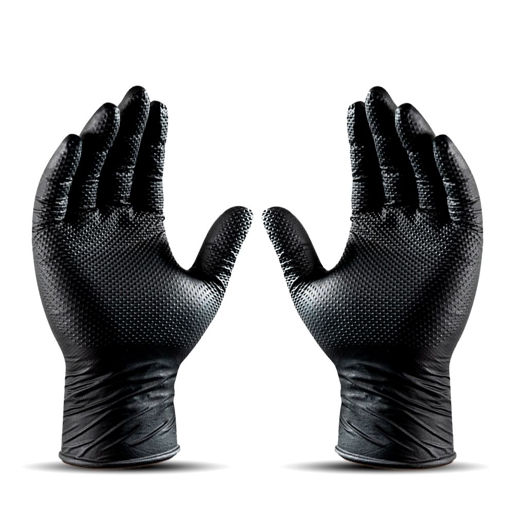 Raptor RDN100 100-Pack Heavy Duty Disposable Nitrile Dipped Grip Gloves - Medium - X-Large – image 2
