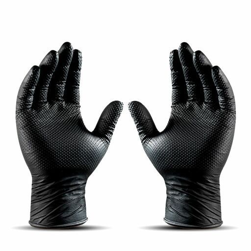 Raptor RDN100 100-Pack Heavy Duty Disposable Nitrile Dipped Grip Gloves - Medium - X-Large – image 2