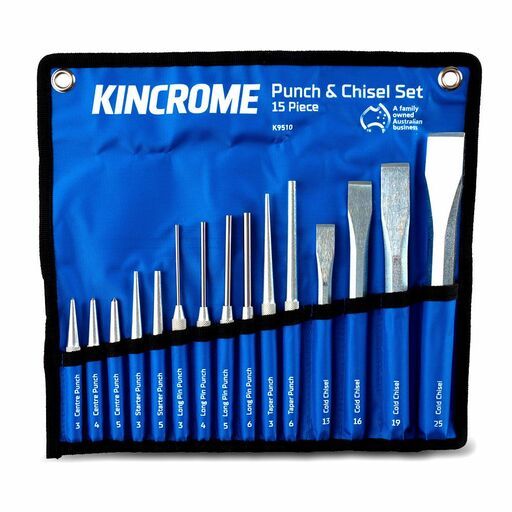 Kincrome K9510 15pce Punch & Chisel Set