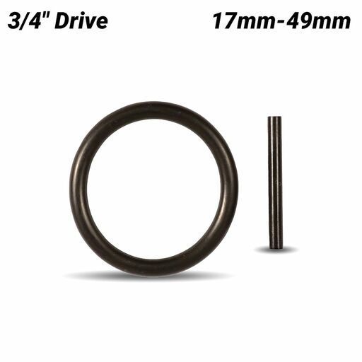 Kincrome K2537 17mm-49mm 3/4" Drive Imperial & Metric & Socket Ring Pin Set