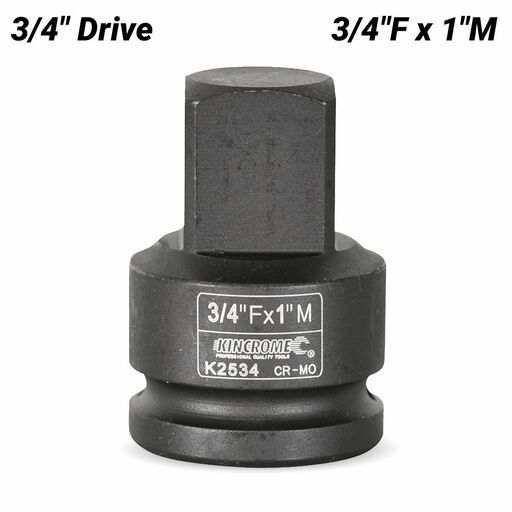 Kincrome K2534 3/4"F x 1"M 3/4" Drive Impact Adaptor