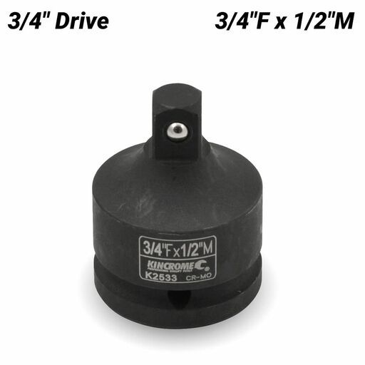 Kincrome K2533 3/4"F x 1/2"M 3/4" Drive Impact Adaptor