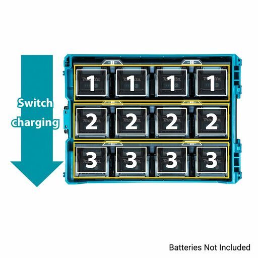 Makita 1914U9-5 (BCC02) 40V Max 12 Port Multi-Charger – image 3