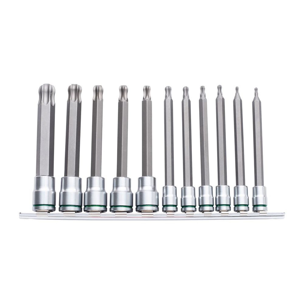 Kincrome K5525 11pce 1/4" & 3/8" Drive Ball-End TORX Socket Set Long Series – image 1