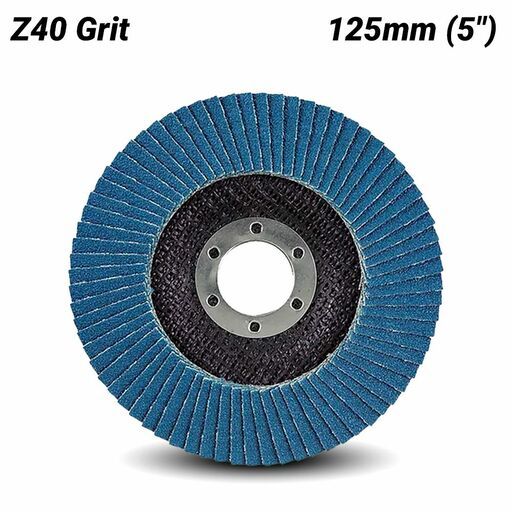 Makita D-63781 125mm (5") Z40 Grit Zirconia Angled Flap Disc