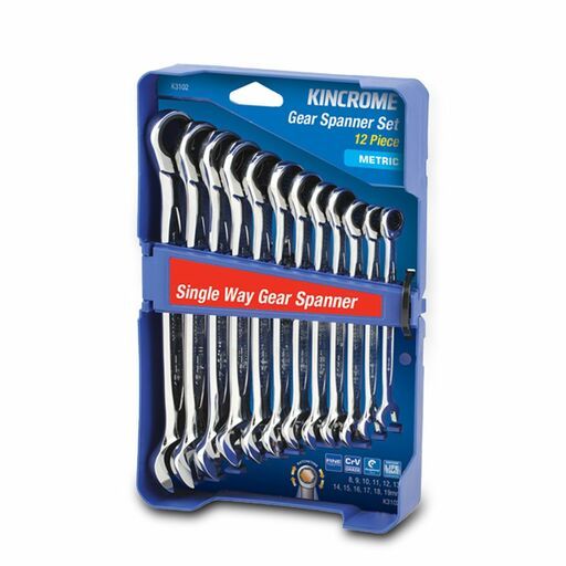 Kincrome K3102 12pce Metric Signle Way Gear Spanner Set – image 2
