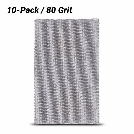 Makita D-78776 10-Pack 80mm x 130mm A80 Grit Mesh Sanding Sheets