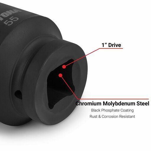 Daytona D1S55MM 55mm 1" Drive 6 Point Metric Impact Socket – image 5