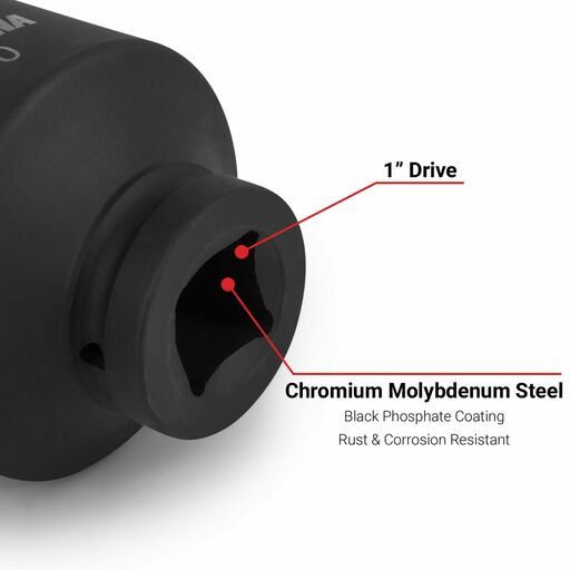 Daytona D1S70MM 70mm 1" Drive 6 Point Metric Impact Socket – image 5
