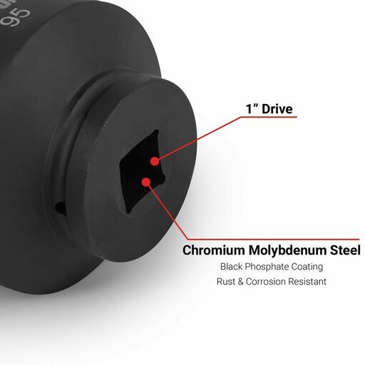 Daytona D1S95MM 95mm 1" Drive 6 Point Metric Impact Socket – image 5