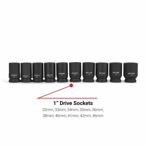 Daytona DISE291 29pce 1" 19-65mm Deep Impact Sockets Set Metric – image 5