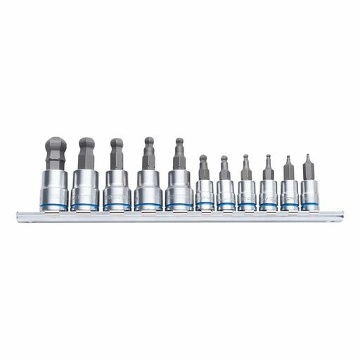 Kincrome K5423 11pce Ball-End Hex Socket Set Short Series 1/4 & 3/8 Drive - Metric