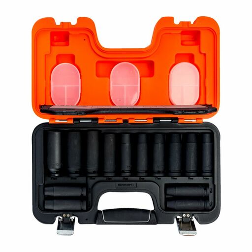 Bahco DD/S14 14pce 1/2" Square Drive Deep Impact Socket Set With Metric Hex Profile and Phosphate Finish – image 3