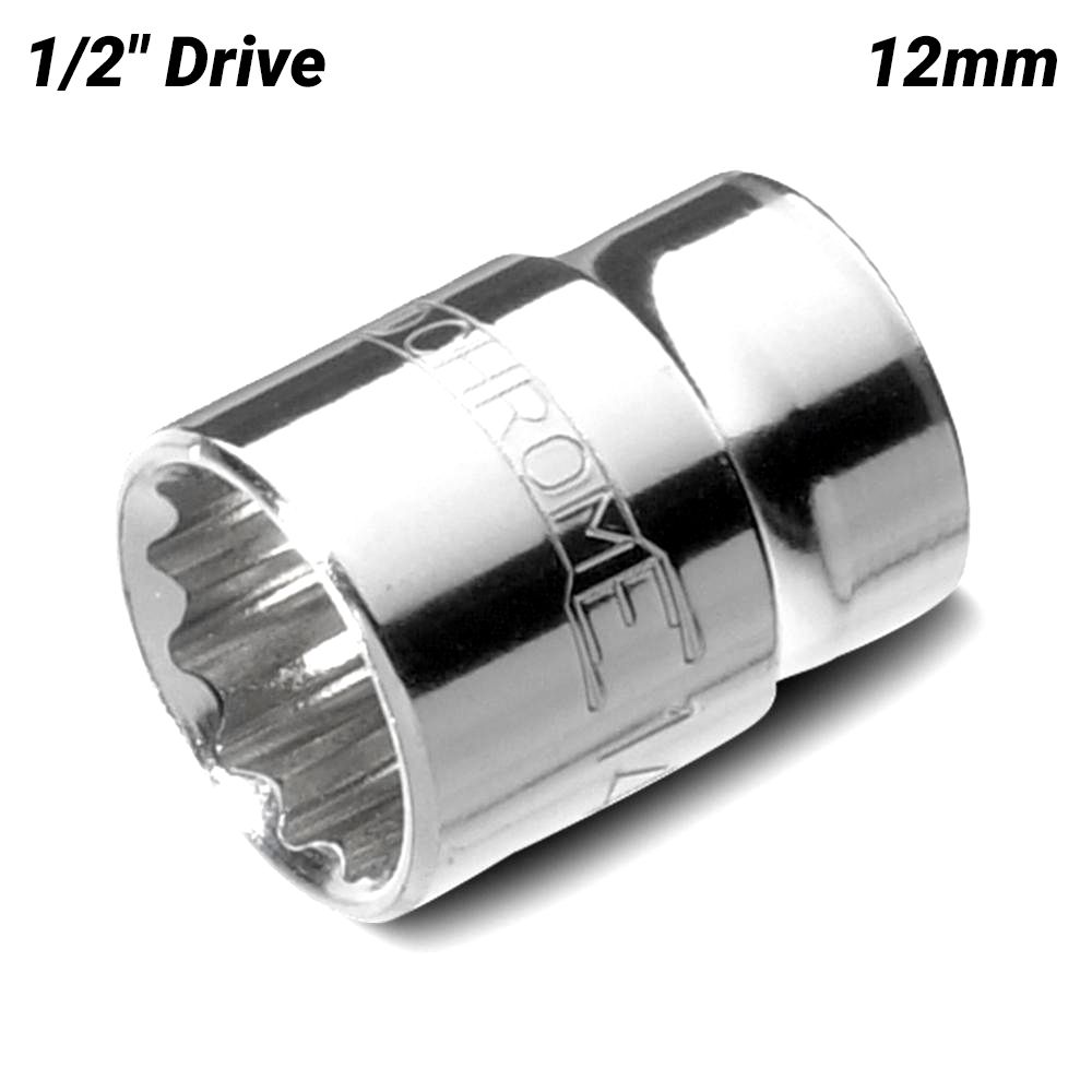 Sidchrome SCMT14229 12mm x 1/2" Drive Metric 12 Point Standard Socket – image 2