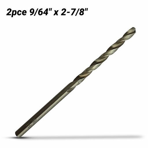Makita D-80715 2-Pack 9/64" x 2-7/8" HSS-GS Metal Drill Bit