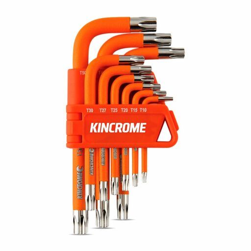 Kincrome K5145 9pce Tamperproof TORX Key Set Short Series