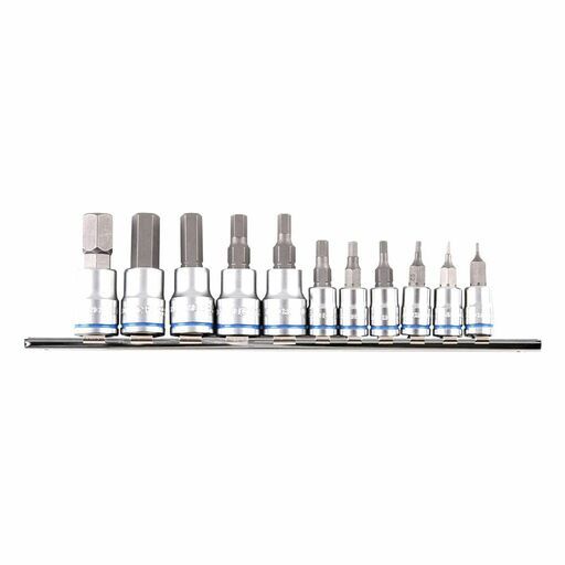 Kincrome K5023 11pce 1/4" & 3/8" Drive Hex Socket Set Short Series - Metric