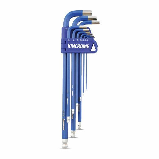 Kincrome K5043 9pce Ball Point Hex Key Set Long Series - Metric