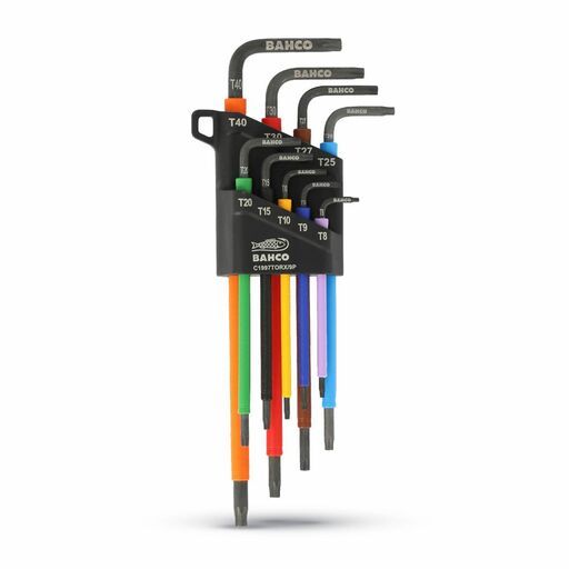 Bahco C1997TORX/9P 9pce Long TORX Coloured L-Key Set – image 4